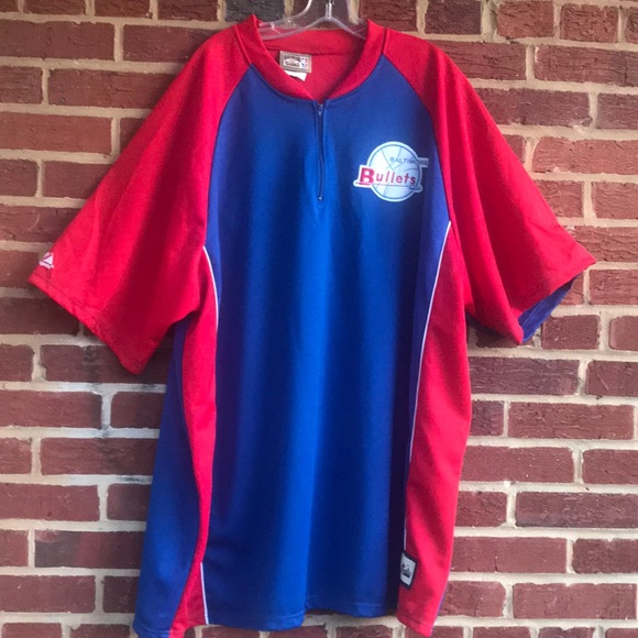 Bullets Hardwood Classic NBA 1/4 zip 3XL Warm Up - Picture 2 of 11